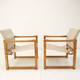 Set of Two Scandinavian Safari Armchairs by Karin Mobring, 1980s
