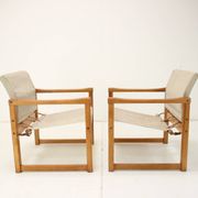 Set of Two Scandinavian Safari Armchairs by Karin Mobring, 1980s