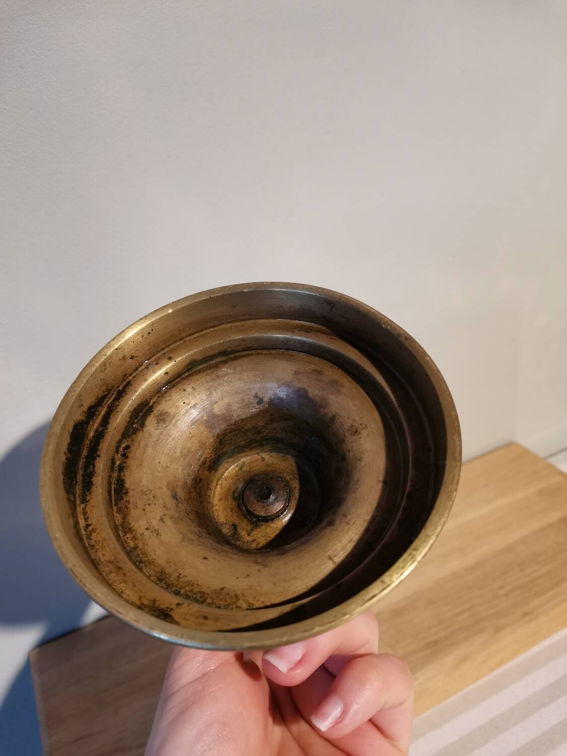 Vintage brass candle holder