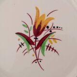 Old Earthenware Dinner Plates KG Lunéville Vintage Tulip Decor