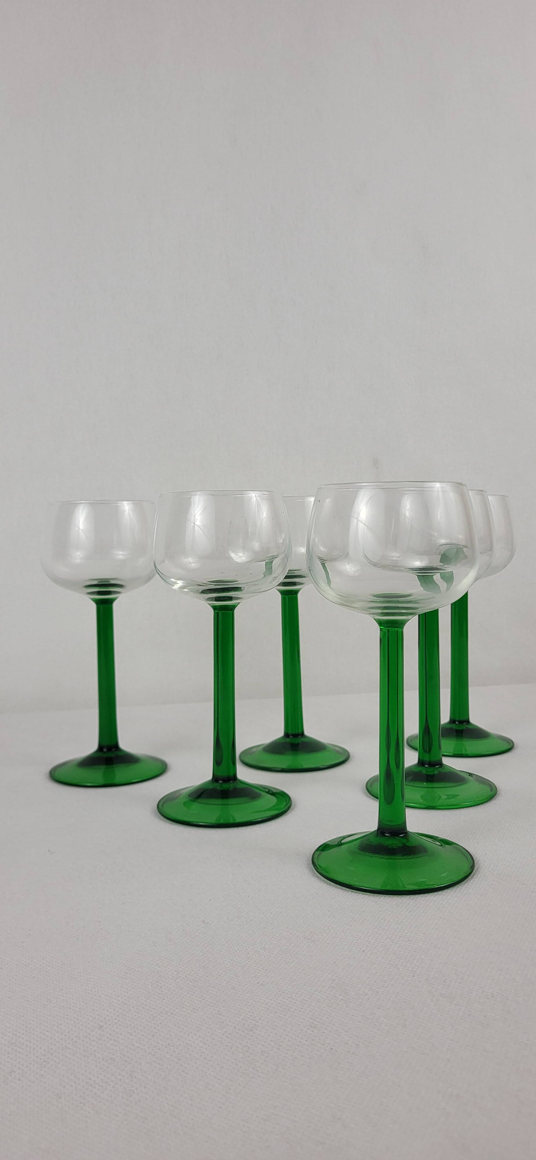 6 Alsace wine glasses 1970s