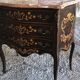 Console en marqueterie avec marbre