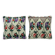 Set of 2 vintage kilim cushion covers 51x51 cm
