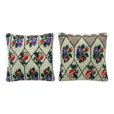 Set of 2 vintage kilim cushion covers 51x51 cm
