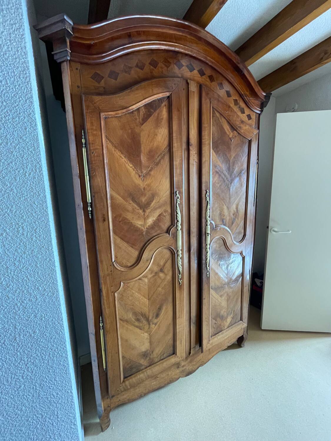 19th-century antique wardrobe