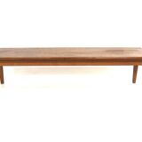 Minimalist teak bench, Sweden, 1960s