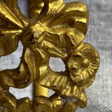 Patère en bronze doré