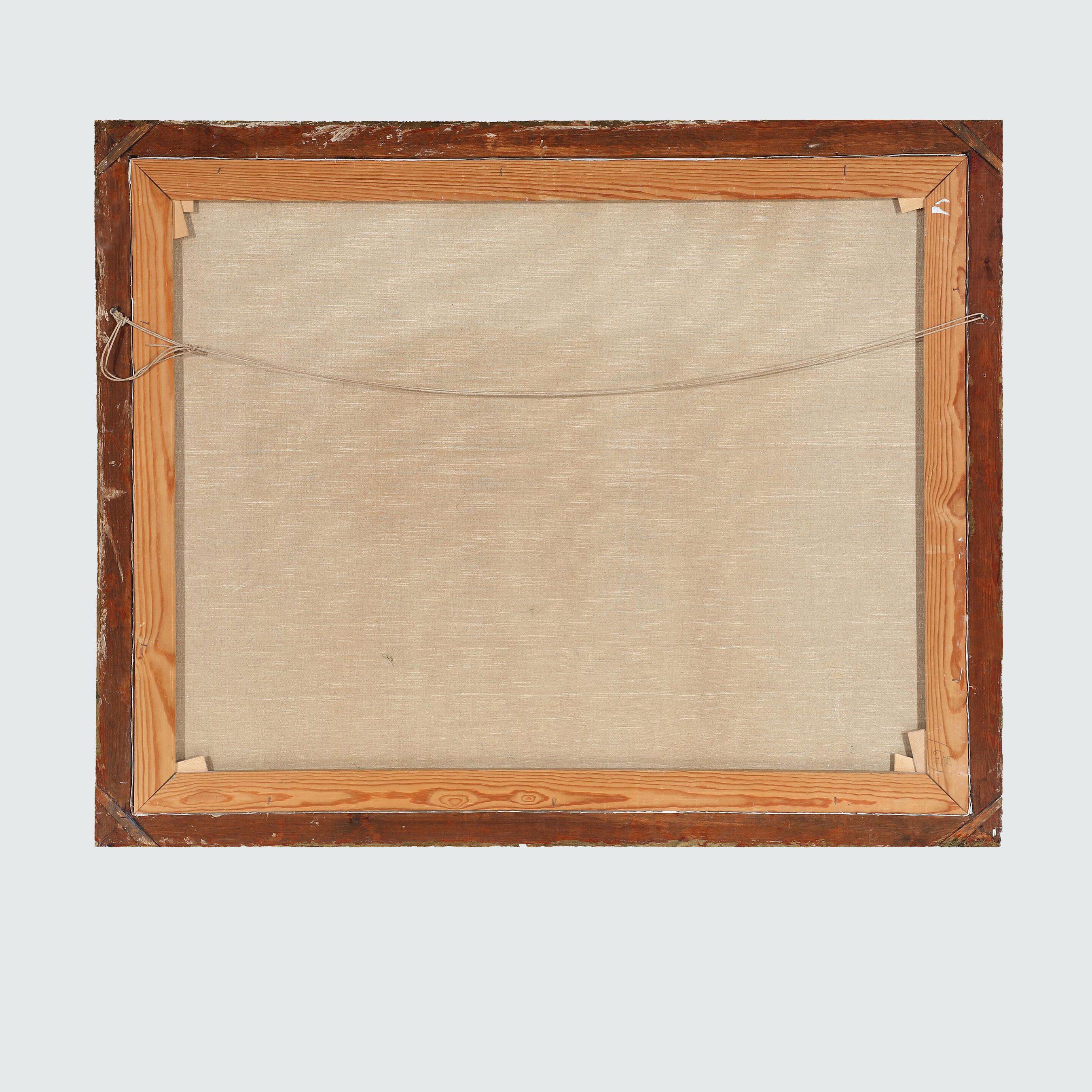 ‘Landscape with bridge’ by Harald Hansen (Danish, 1890 - 1967)