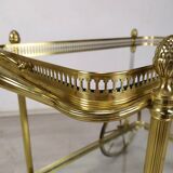 Vintage brass bar trolley service