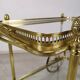 Vintage brass bar trolley service