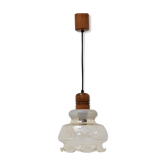 Suspension en verre du milieu du siècle, années 1970