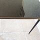 1960s metal and smoked glass coffee table