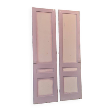Paires de grandes portes anciennes de placard haussmanniennes XIX°