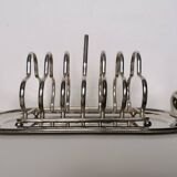 Silver metal taost holder