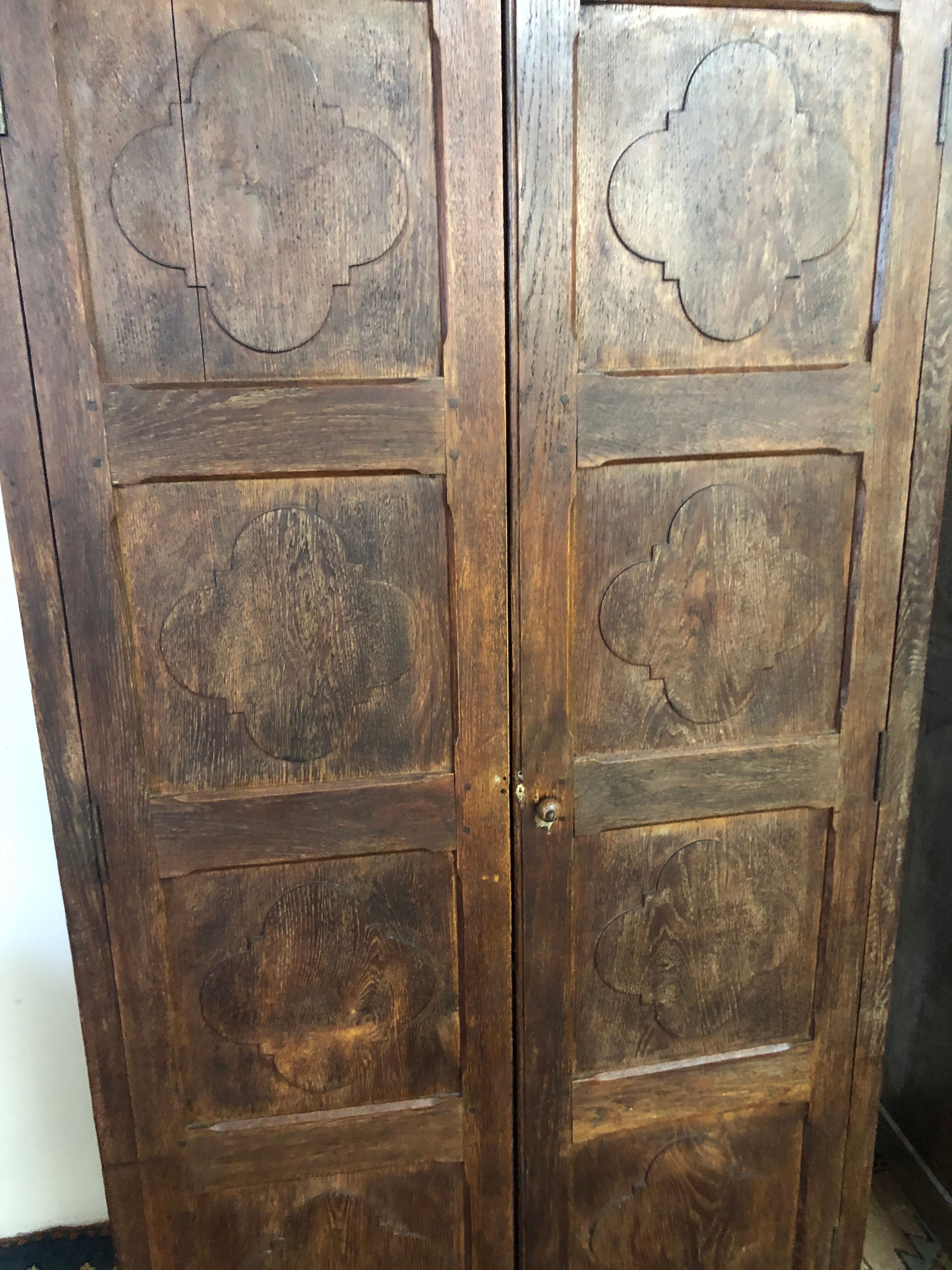 Pair of ancient liturgical cabinets