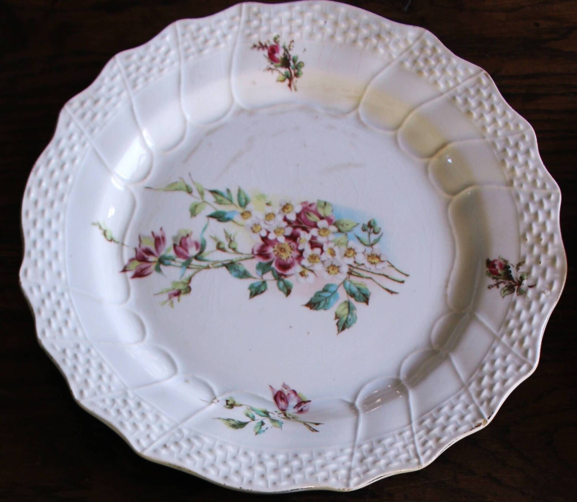 6 small paired plates Badonviller Saint Amand Luzin Digoin Sarreguemines