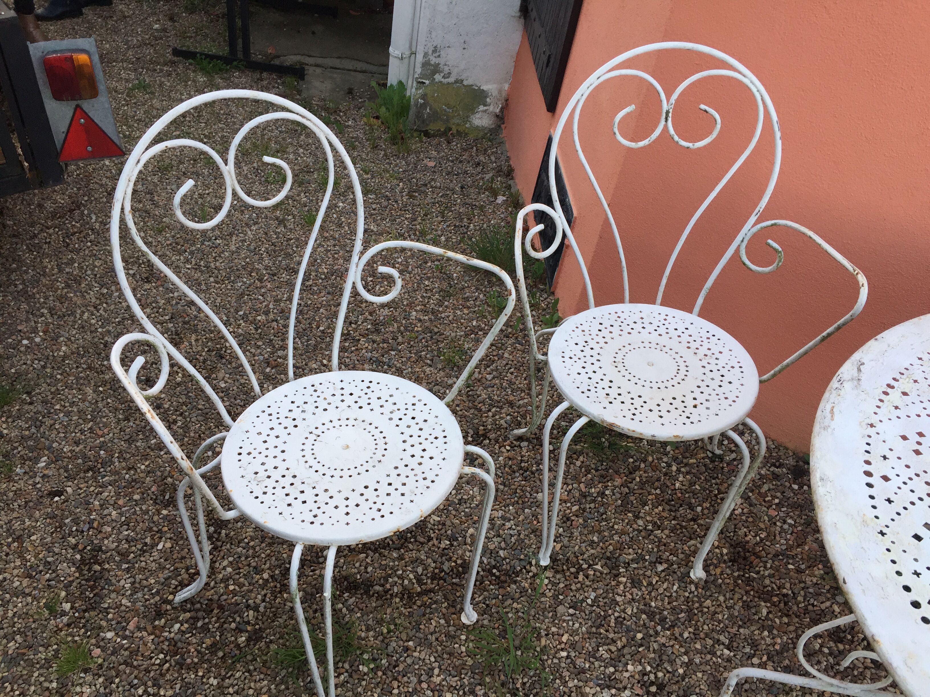 Lounge in old wrought iron