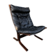 Vintage leather Siesta armchair by Ingmar Relling for Westnofa, 1960s