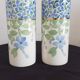 Pair of vases earthenware Keller Guérin Lunéville Periwinkle model