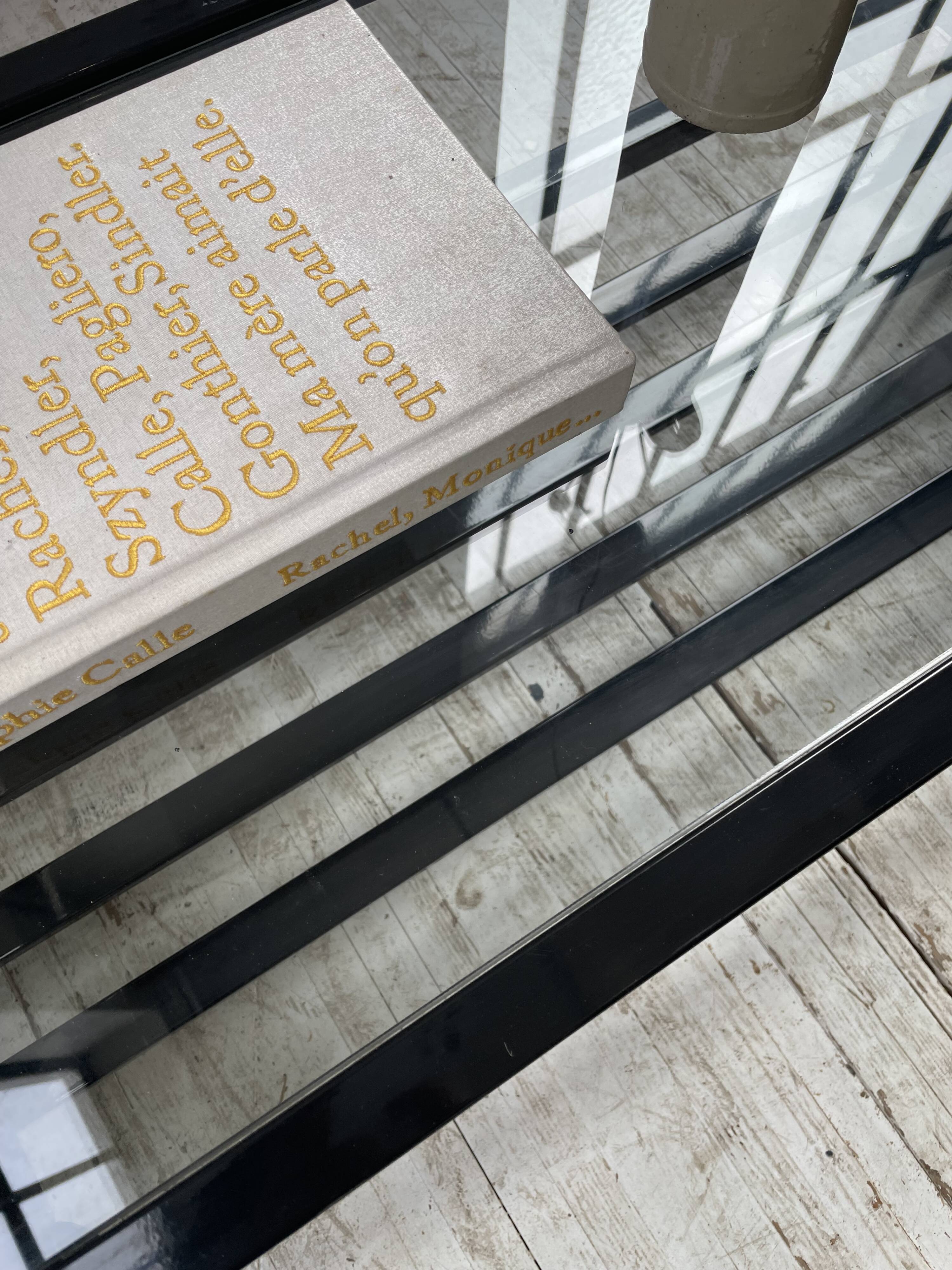 80s Italian marble and glass coffee table