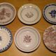 Set of 6 different flat plates