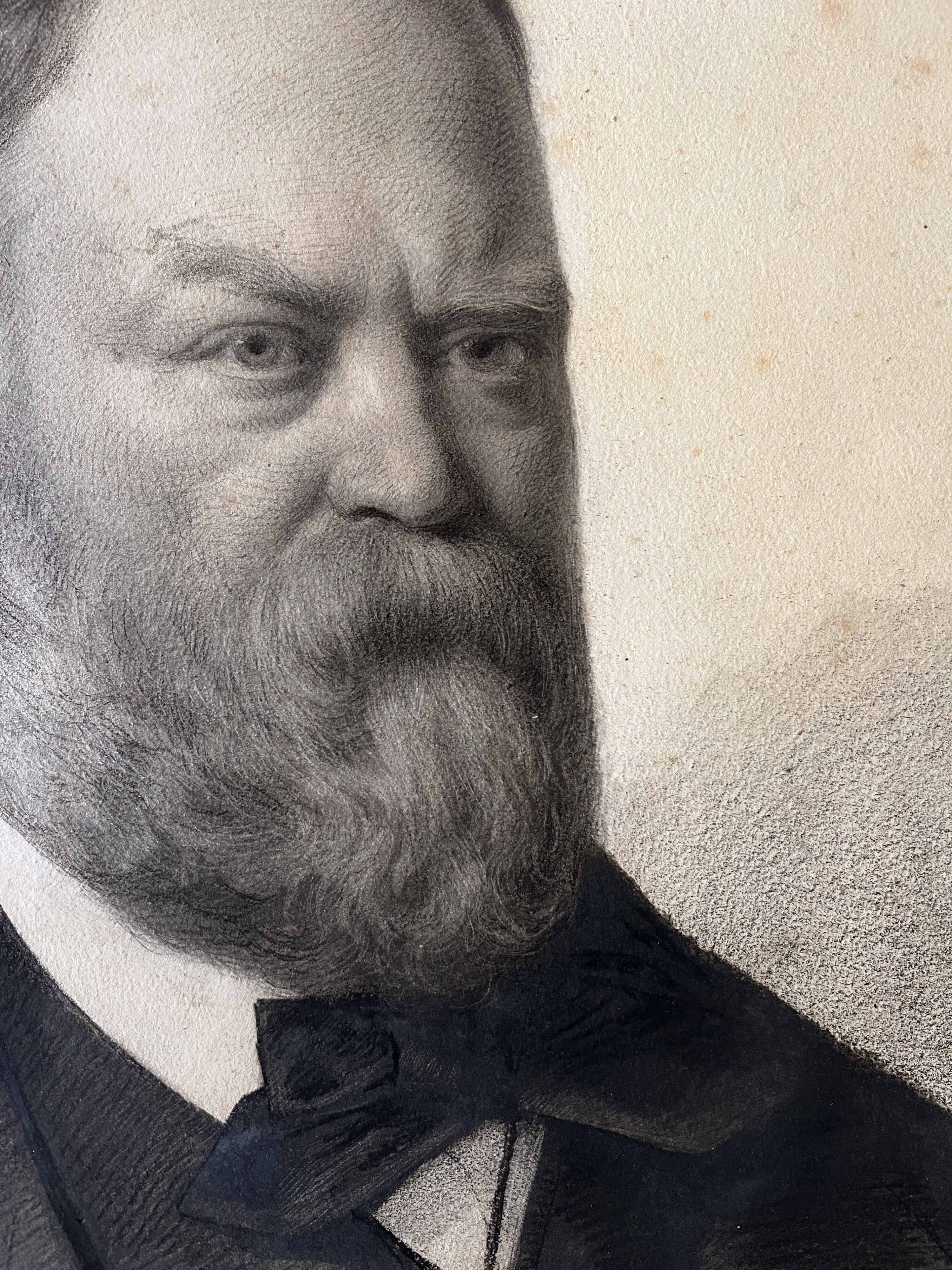 Exceptional painting Family portraits Couple 19th century signed L. Peyion