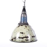 Enamel pendant lamp green