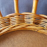 Mirror sun in rattan 43cm