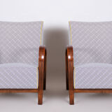 Art Deco Armchairs, 1930s Czechia. Beech, Designed by Koželka and Kropáček