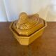 Terrine ancienne staub forme canard céramique beige france vintage