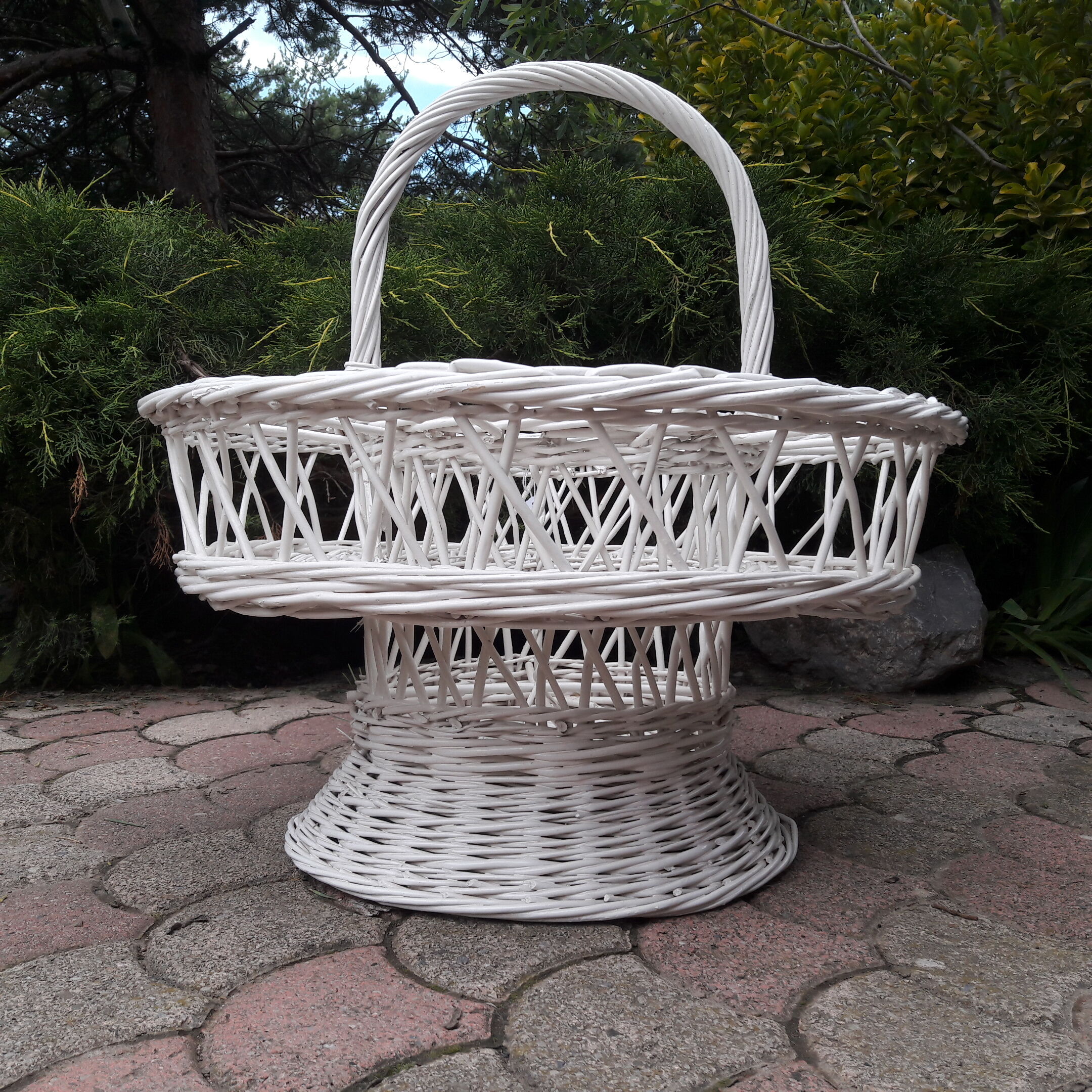 Rattan bottle rack portable bar