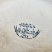 Soupière ancienne Gien Iris Terre de Fer