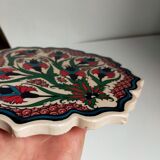Flowery turkish trivet table mat