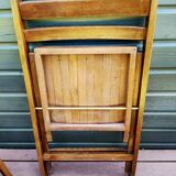 Ensemble de 3 chaises pliantes en hêtre
