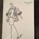 Christian Dior, fashion illustration press collection spring - summer 1985