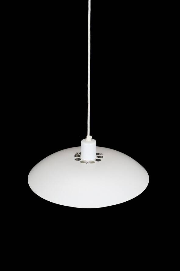 White Danish modern design multilayer pendant lamp / 1970s