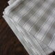 Lot 6 cotton napkins beige linen tiles