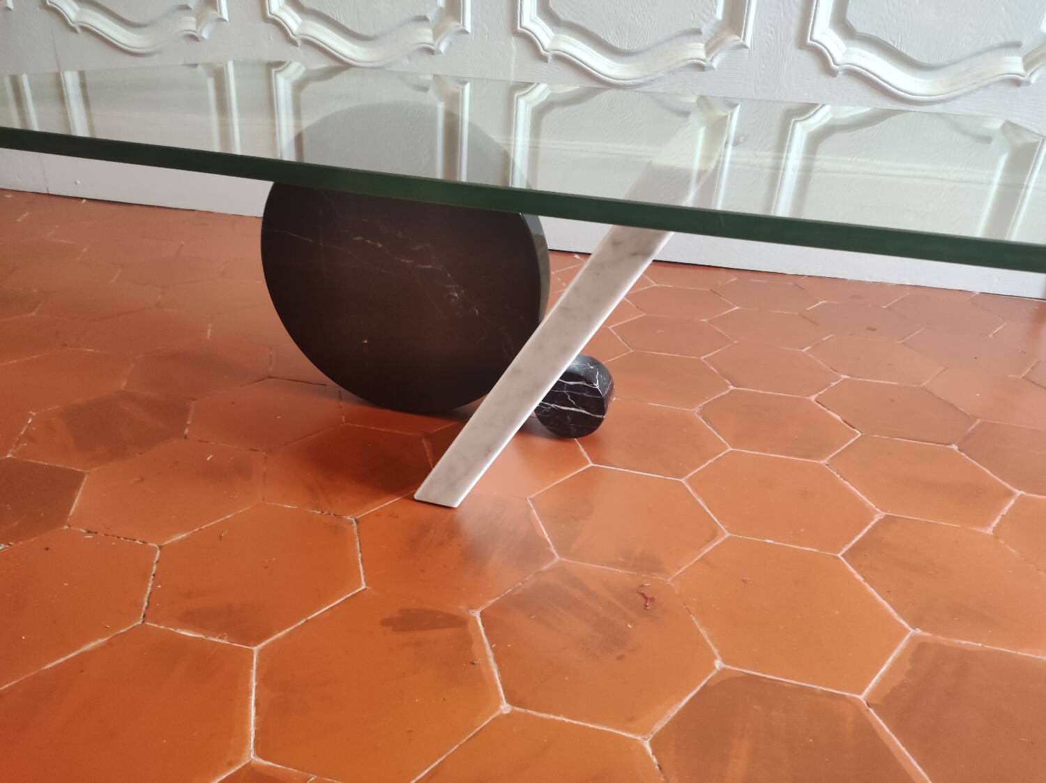 Italian marble coffee table from the 80s