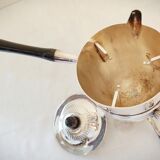 Silver metal alcohol stove