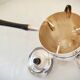 Silver metal alcohol stove