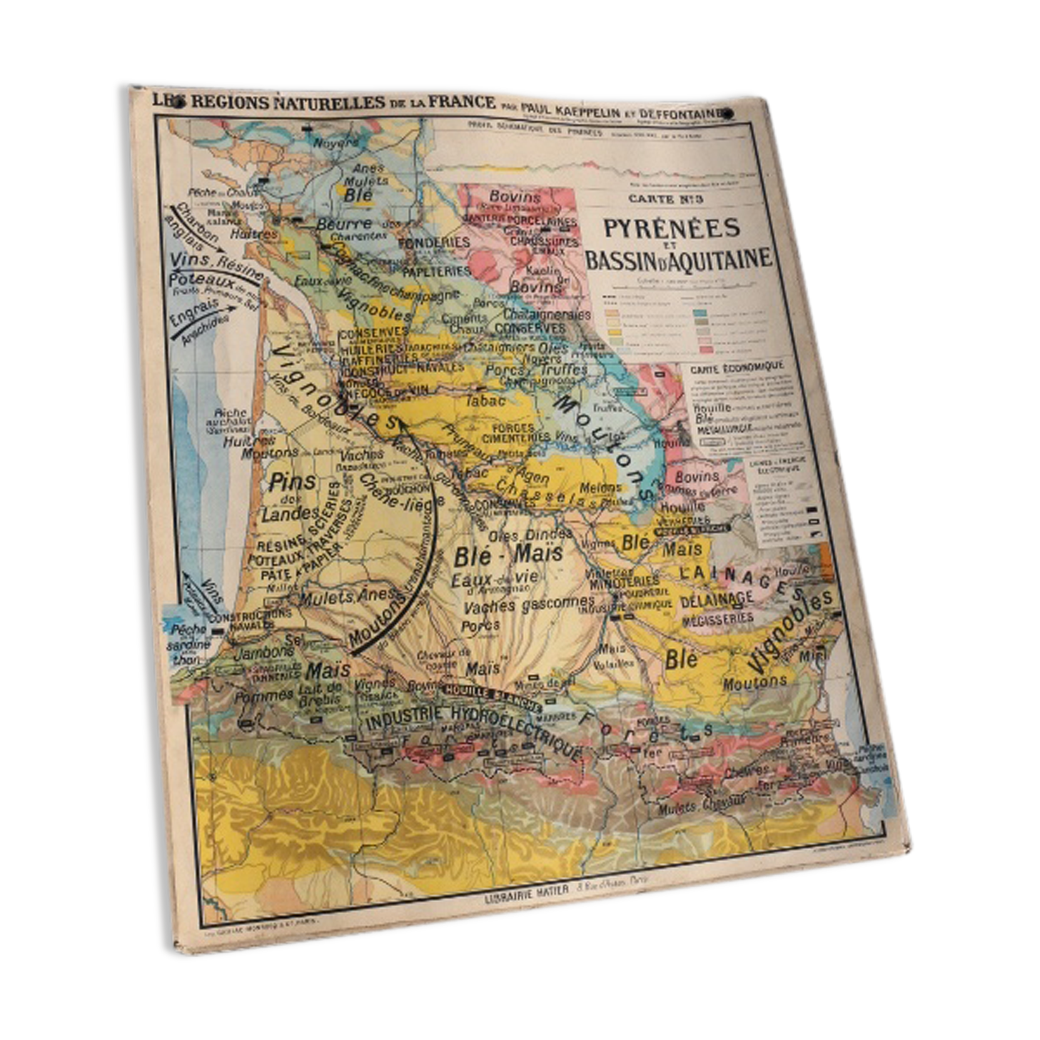School n° 3 Pyrénées map
