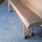 114 cm solid wood bench