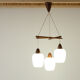 Suspension scandinave en teck 1960's