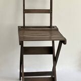 Ancienne chaise pliante avec dossier