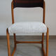 Baumann sleigh chair restored, France, 1960s