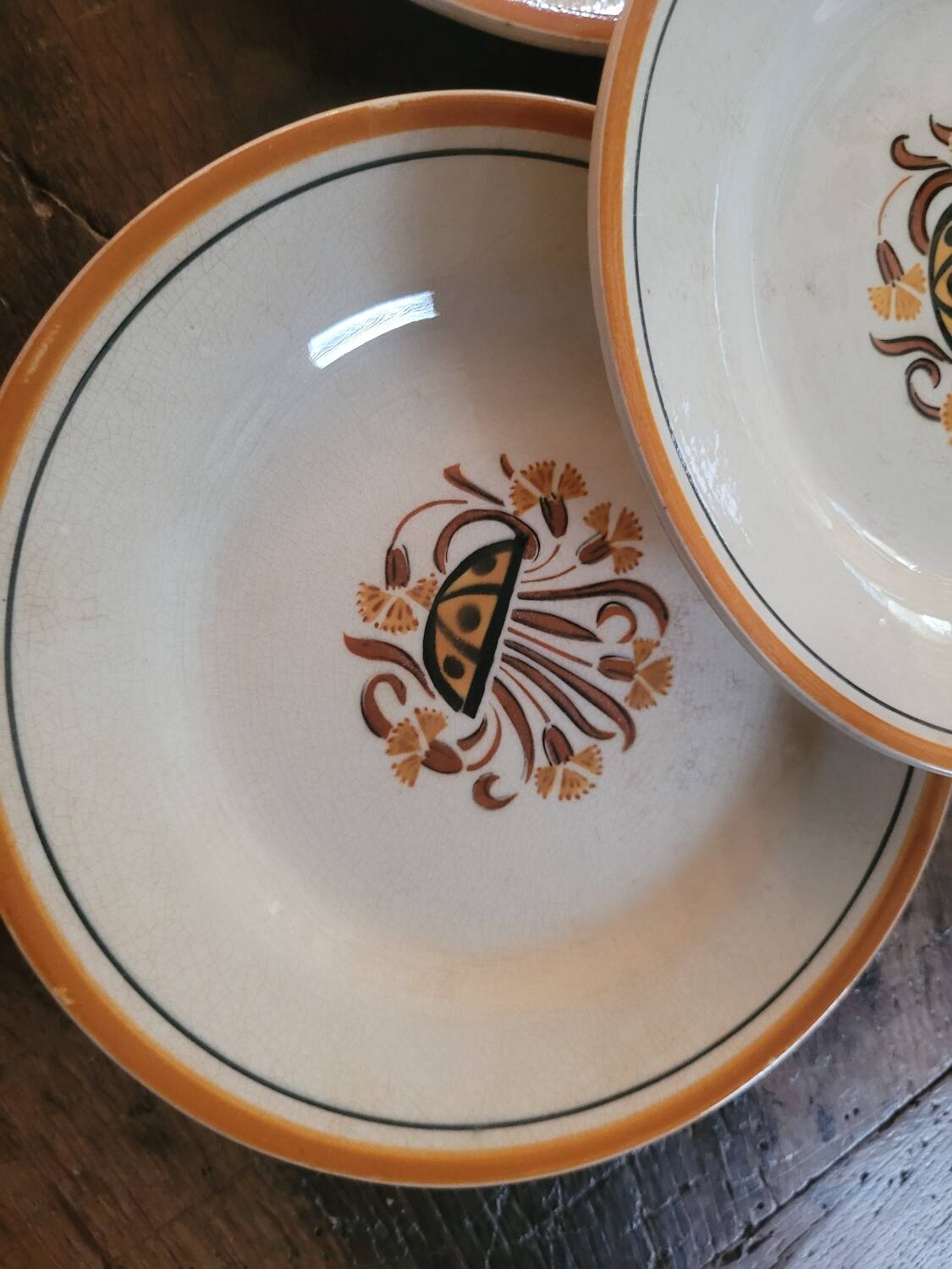 Dessert plates from Creil and Montereau