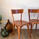 Set of 6 Luterma bistro chairs in beech wood 40-50s
