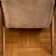 Fauteuil scandinave 1950s skaï noir