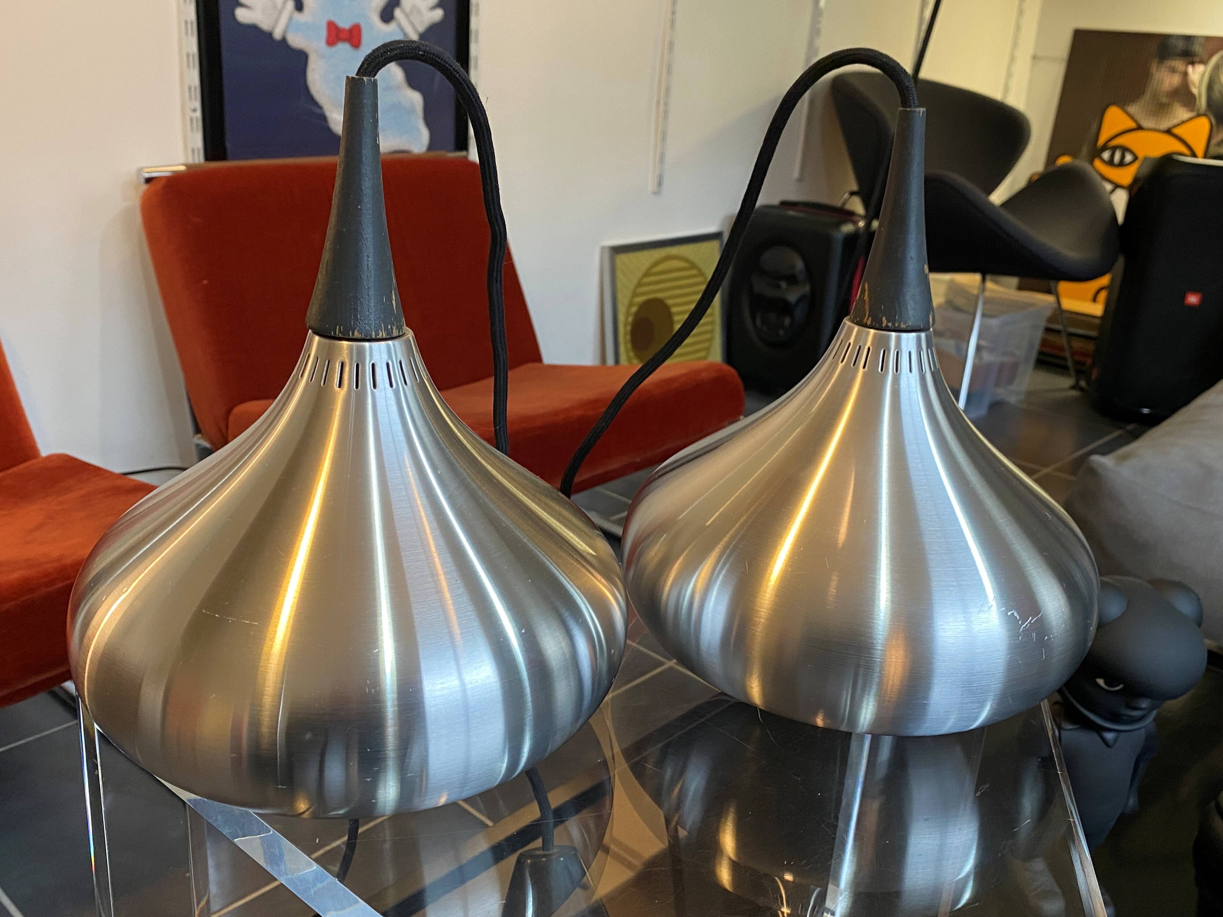 Pendant lamp n1 aluminum aluminum Johannes Hammerborg Fog & Morup Denmark