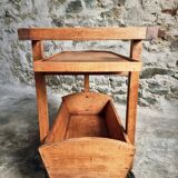 Vintage oak bar cart – France, 1950s